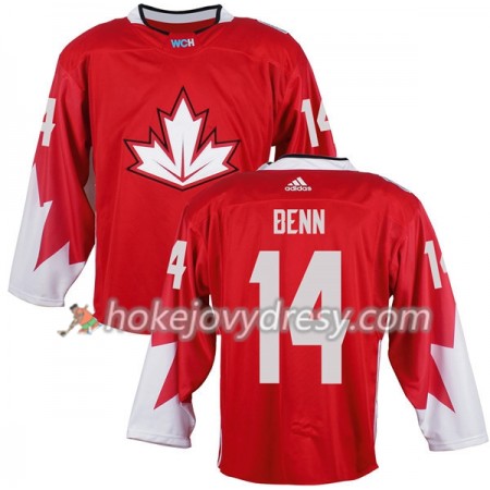 Pánské Hokejový Dres Kanada Jamie Benn 14 Světový pohár v ledním hokeji 2016 Červená